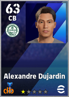 Alexandre Dujardin — CB, OVR 63, MAX 63