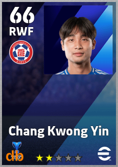 Chang Kwong Yin — RWF, OVR 66, MAX 66