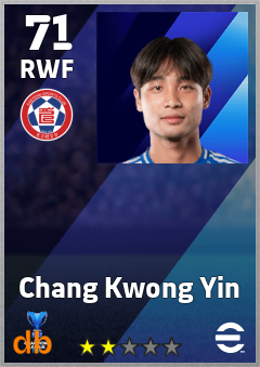 Chang Kwong Yin — RWF, OVR 71, MAX 71