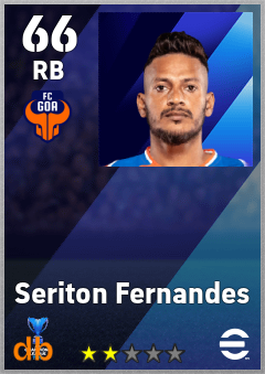 Seriton Fernandes — RB, OVR 66, MAX 66