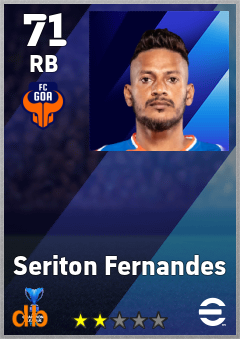 Seriton Fernandes — RB, OVR 71, MAX 71