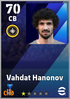 Vahdat Hanonov — CB, OVR 70, MAX 70