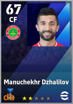 Manuchekhr Dzhalilov — CF, OVR 67, MAX 67