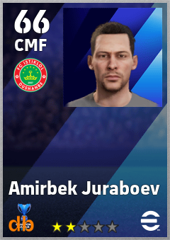 Amirbek Juraboev — CMF, OVR 66, MAX 66
