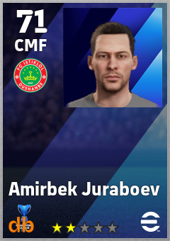 Amirbek Juraboev — CMF, OVR 71, MAX 71