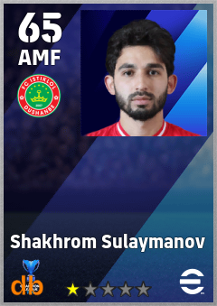 Shakhrom Sulaymanov — AMF, OVR 65, MAX 65