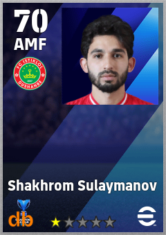 Shakhrom Sulaymanov — AMF, OVR 70, MAX 70