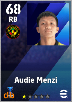 Audie Menzi — RB, OVR 68, MAX 68