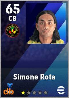 Simone Rota — CB, OVR 65, MAX 65
