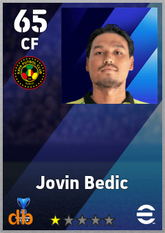 Jovin Bedic — CF, OVR 65, MAX 65