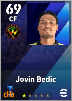 Jovin Bedic — CF, OVR 69, MAX 69