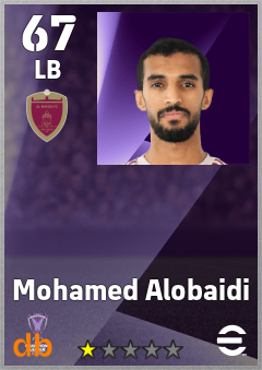 Mohamed Alobaidi — LB, OVR 67, MAX 67