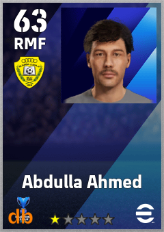 Abdulla Ahmed — RMF, OVR 63, MAX 63