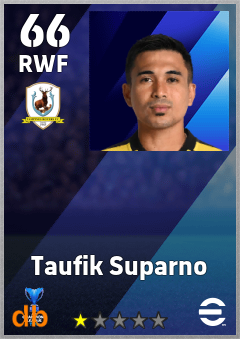 Taufik Suparno — RWF, OVR 66, MAX 66
