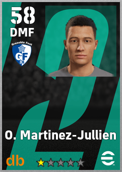 O. Martinez-Jullien — DMF, OVR 58, MAX 58
