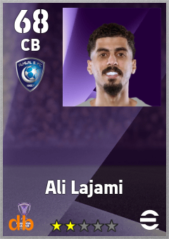 Ali Lajami — CB, OVR 68, MAX 68