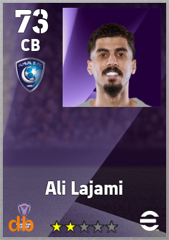 Ali Lajami — CB, OVR 73, MAX 73