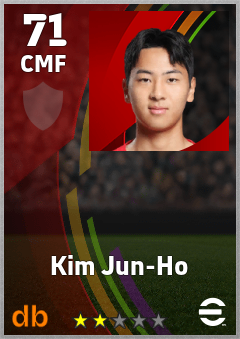 Kim Jun-Ho — CMF, OVR 71, MAX 71