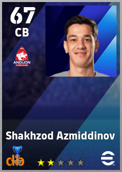 Shakhzod Azmiddinov eFootball player card