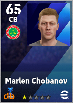 Marlen Chobanov — CB, OVR 65, MAX 65