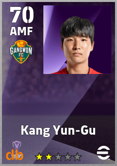 Kang Yun-Gu — AMF, OVR 70, MAX 70