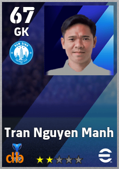 Tran Nguyen Manh — GK, OVR 67, MAX 67