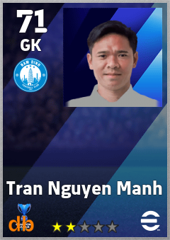 Tran Nguyen Manh — GK, OVR 71, MAX 71