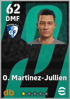 O. Martinez-Jullien — DMF, OVR 62, MAX 62