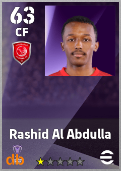 Rashid Al Abdulla — CF, OVR 63, MAX 63