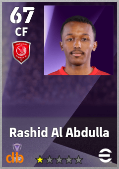Rashid Al Abdulla — CF, OVR 67, MAX 67