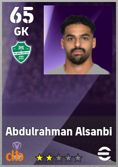 Abdulrahman Alsanbi eFootball player card