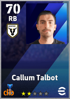 Callum Talbot — RB, OVR 70, MAX 70