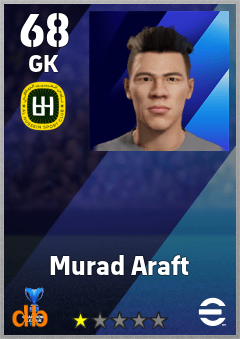 Murad Araft — GK, OVR 68, MAX 68