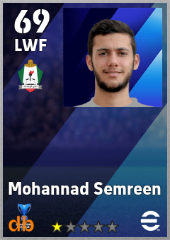 Mohannad Semreen — LWF, OVR 69, MAX 69