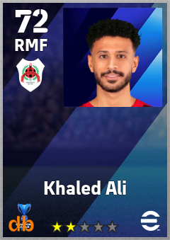 Khaled Ali — RMF, OVR 72, MAX 72