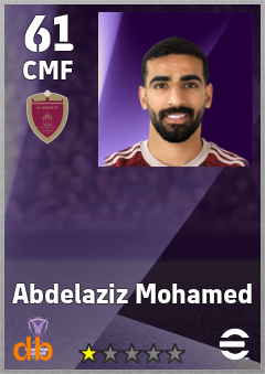 Abdelaziz Mohamed — CMF, OVR 61, MAX 61