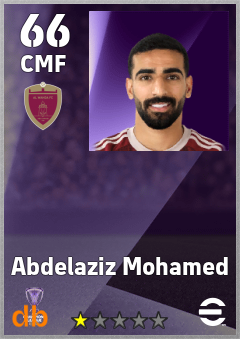 Abdelaziz Mohamed — CMF, OVR 66, MAX 66
