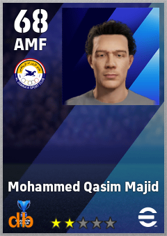 Mohammed Qasim Majid — AMF, OVR 68, MAX 68