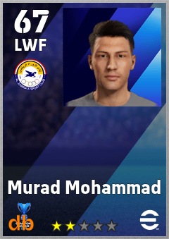 Murad Mohammad — LWF, OVR 67, MAX 67