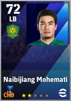 Naibijiang Mohemati — LB, OVR 72, MAX 72