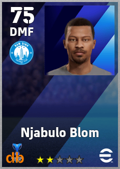 Njabulo Blom — DMF, OVR 75, MAX 75