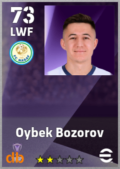 Oybek Bozorov — LWF, OVR 73, MAX 73