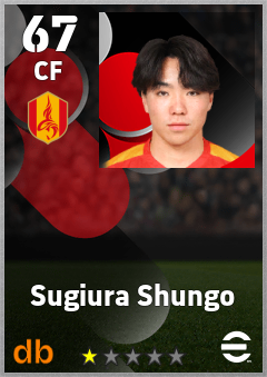 Sugiura Shungo — CF, OVR 67, MAX 67