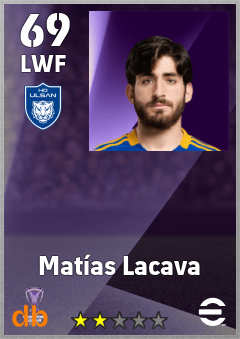 Matías Lacava — LWF, OVR 69, MAX 69