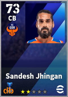 Sandesh Jhingan — CB, OVR 73, MAX 73