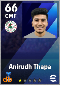 Anirudh Thapa — CMF, OVR 66, MAX 66
