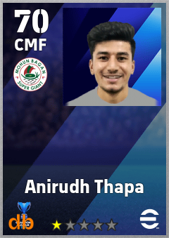 Anirudh Thapa — CMF, OVR 70, MAX 70