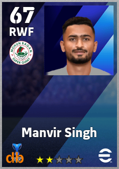 Manvir Singh — RWF, OVR 67, MAX 67