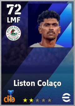 Liston Colaço — LMF, OVR 72, MAX 72