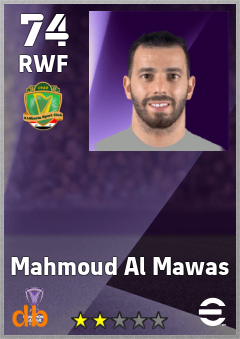 Mahmoud Al Mawas — RWF, OVR 74, MAX 74